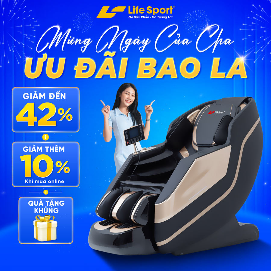 Ghế massage Lifesport LS-359 sang trọng, đẳng cấp
