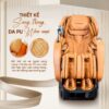 Ghế massage Lifesport LS-799 thiết kế bằng chất liệu da PU mềm mại