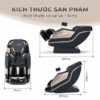 Kích thước sản phẩm ghế massage Lifesport LS-359